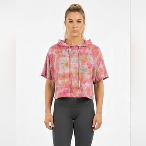 Ever Hottie Women's Tie-Dye Cropped Hoodie NWOT